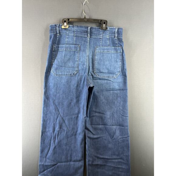 New Anthropologie The Skipper Crop High-Rise Wide-Leg Jeans Size 30 - Picture 5 of 9